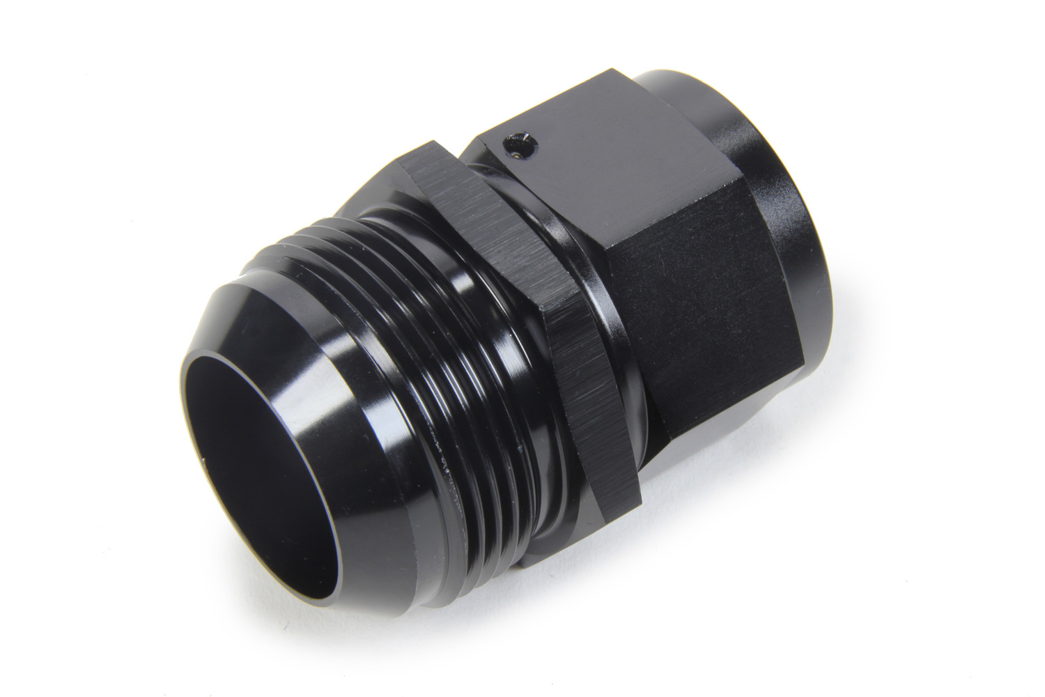 Fitting - Adapter - Straight - 16 AN Female to 20 AN Male Swivel - Aluminum - Black Anodized - Each