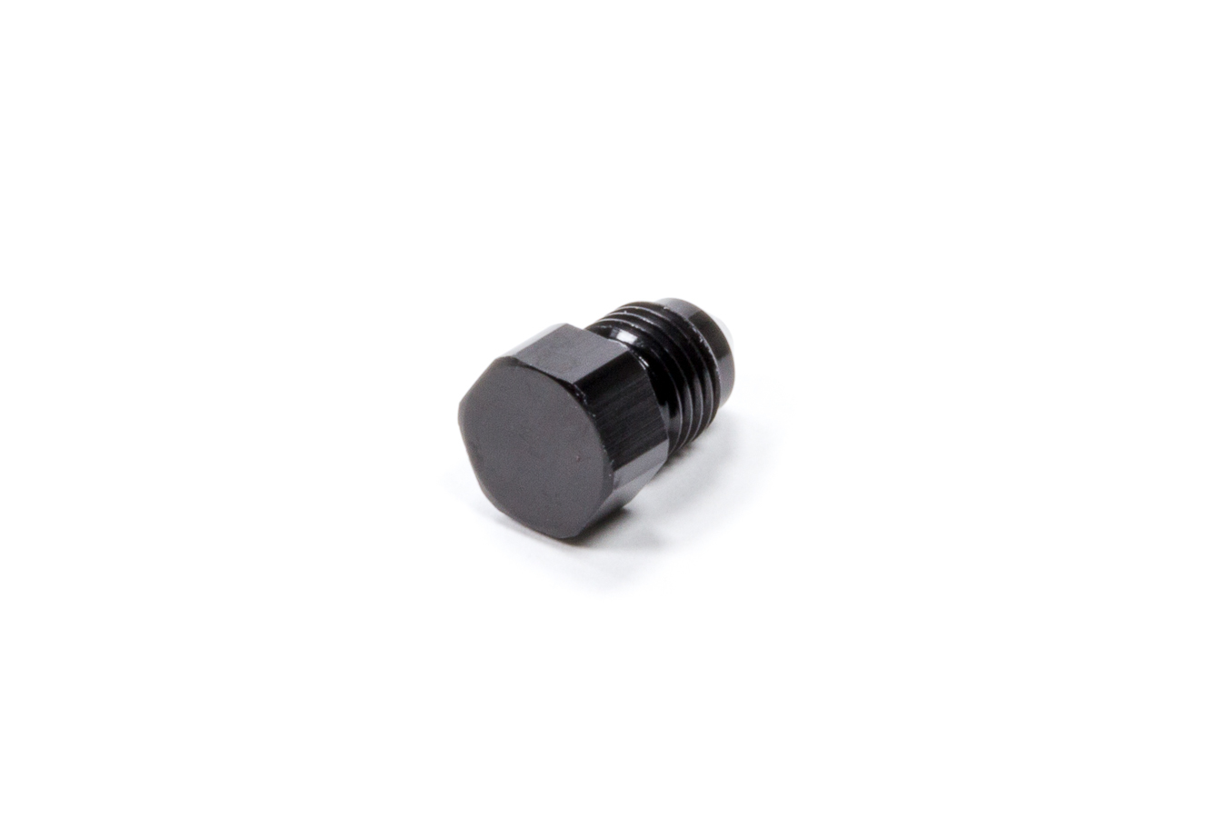Fitting - Plug - 3 AN - Hex Head - Aluminum - Black Anodized - Each