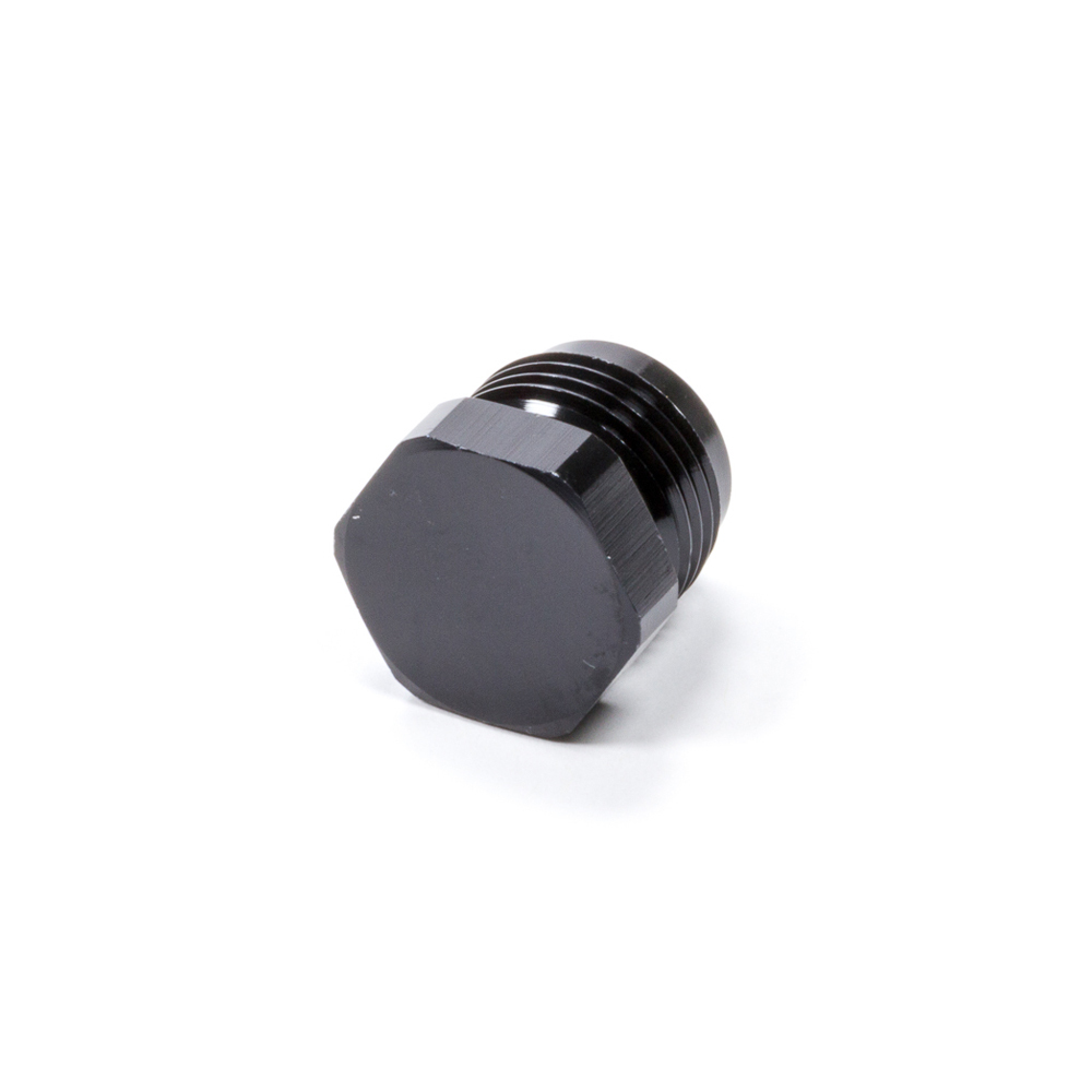 Fitting - Plug - 8 AN - Hex Head - Aluminum - Black Anodized - Each