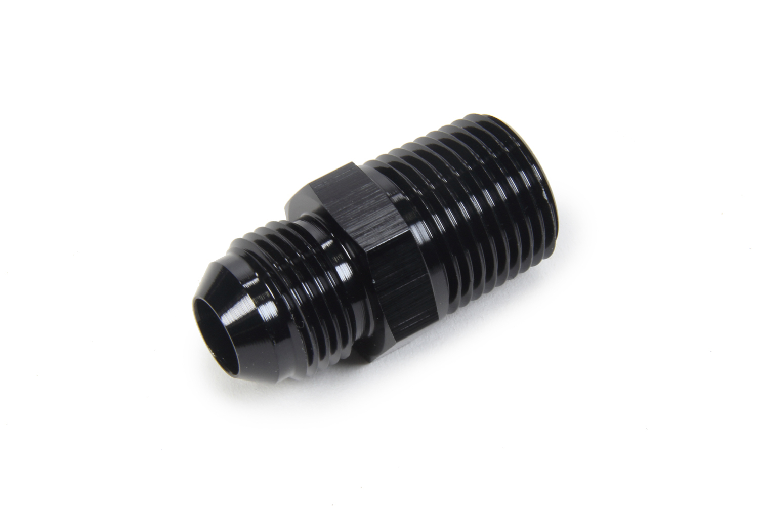 Triple X Race Components HF-90005-BLK Fitting, Adapter, Straight, 10 AN Male to 3/4 in NPT Male, Aluminum, Black Anodized, Each