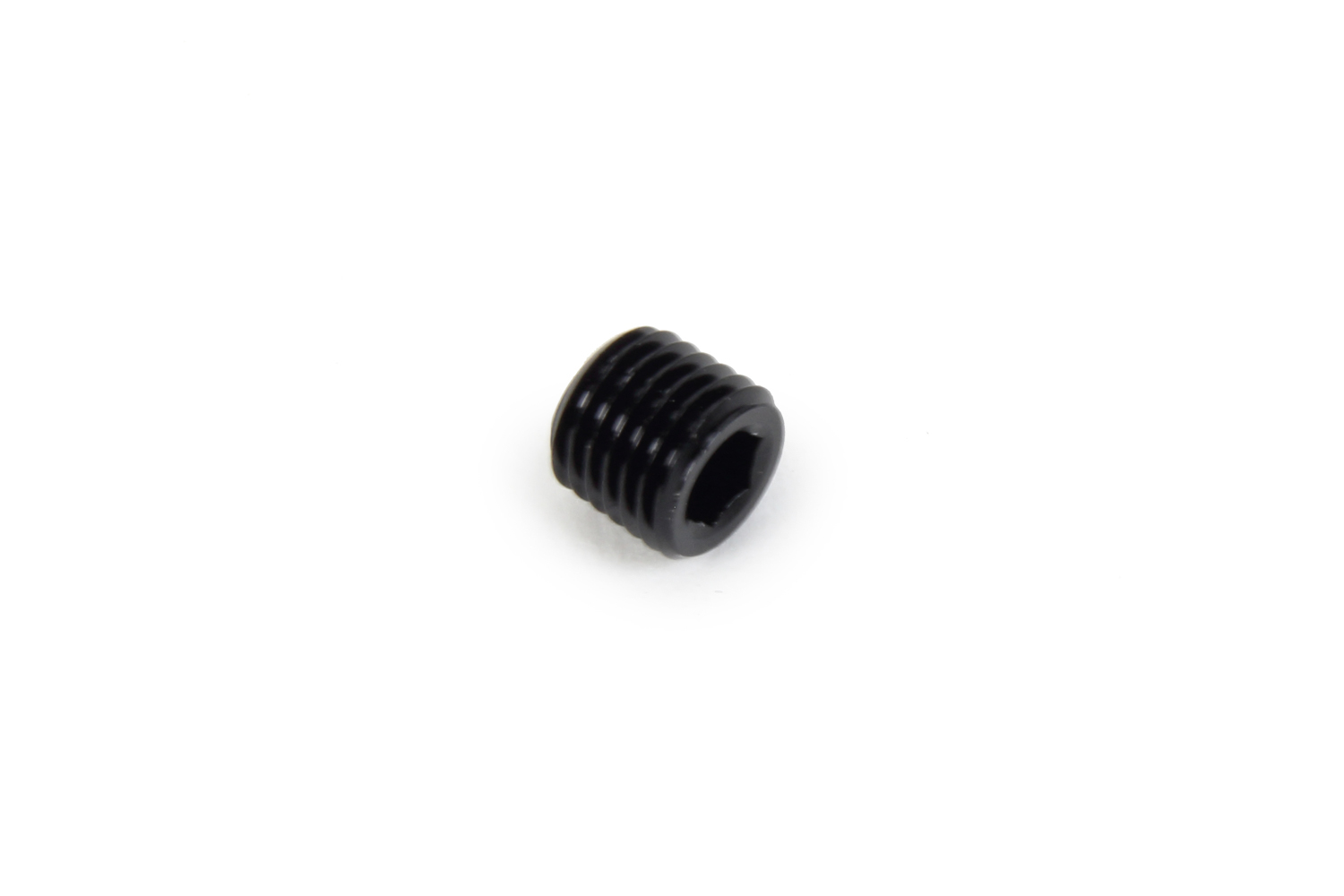 Fitting - Plug - 1/16 in NPT - Allen Head - Aluminum - Black Anodized - Each