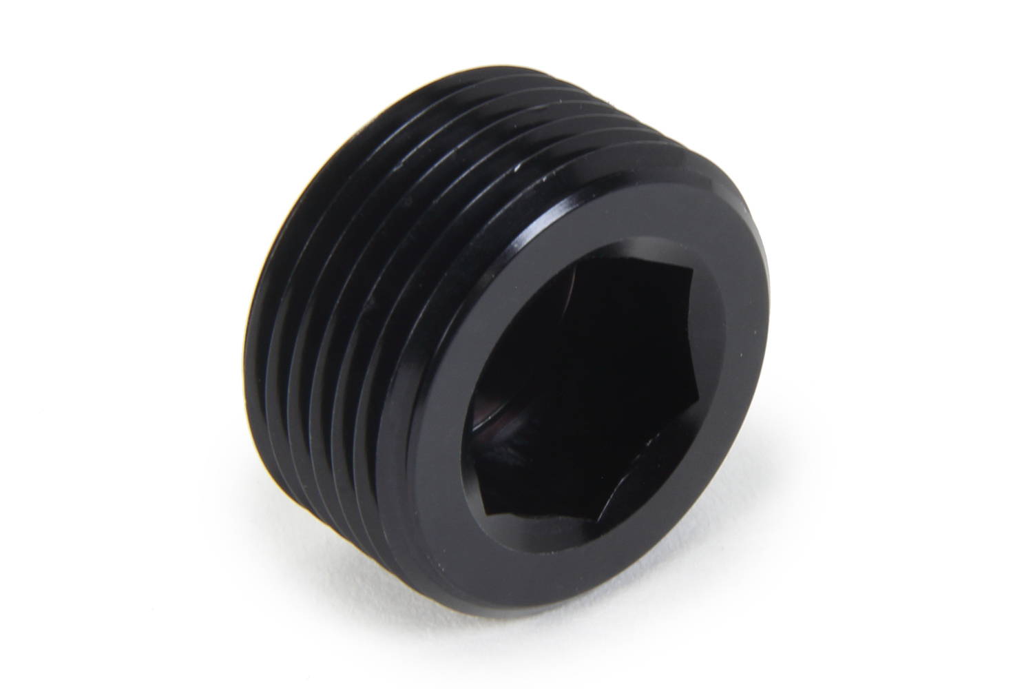 Fitting - Plug - 3/4 in NPT - Allen Head - Aluminum - Black Anodized - Each