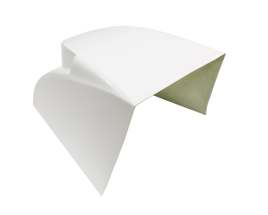 Hood - Inside The Rail - Fiberglass - White - Triple X Midget - Each