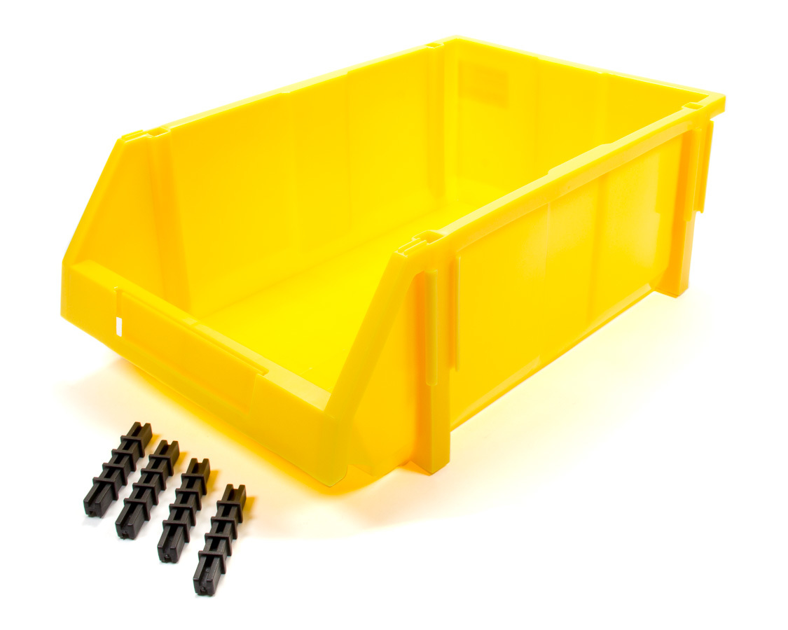Storage Bin - 17.75 x 11.5 x 6.75 - Plastic - Yellow - Each
