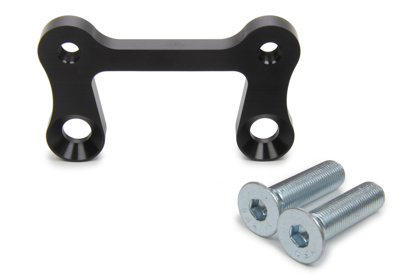 Triple X Race Components SC-FE-0011-BLK Brake Caliper Bracket, Front, Aluminum, Black Anodized, 10-7/8 in Rotor, 3-1/4 in Lug Mount Calipers, Sprint Car Spindles, Each