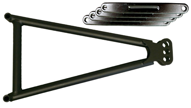 TRIPLE X RACE COMPONENTS — TRIPLE X RACE COMPONENTS Jacobs Ladder 14in w/Straps Black 3-Hole