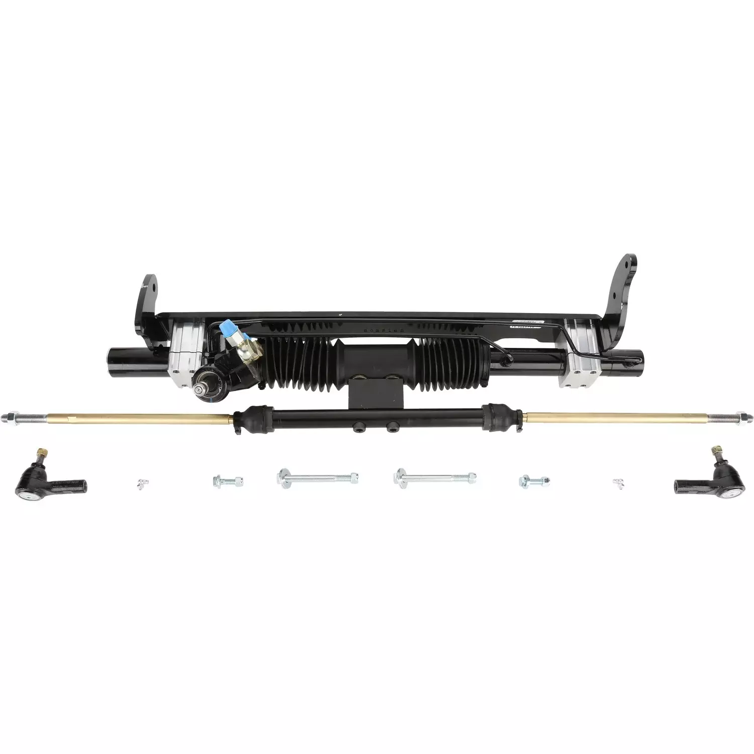 Unisteer Performance 8010770-01 Rack and Pinion, Power, Tie Rods / Brackets Included, Aluminum, Black Powder Coat, GM A-Body 1964-67, Kit