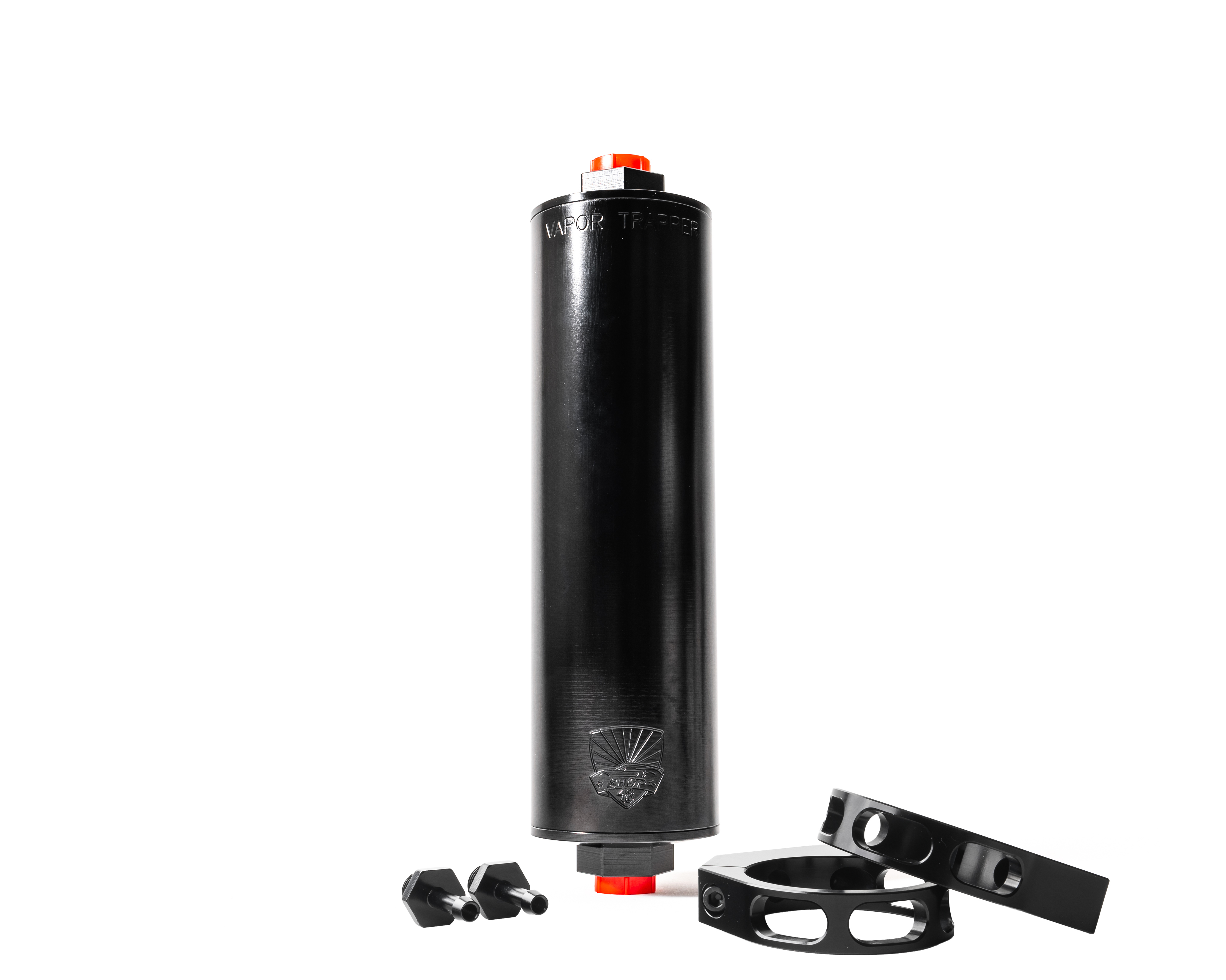 VAPOR TRAPPER — VAPOR TRAPPER Premium Install Package 8in Black Black Clamps