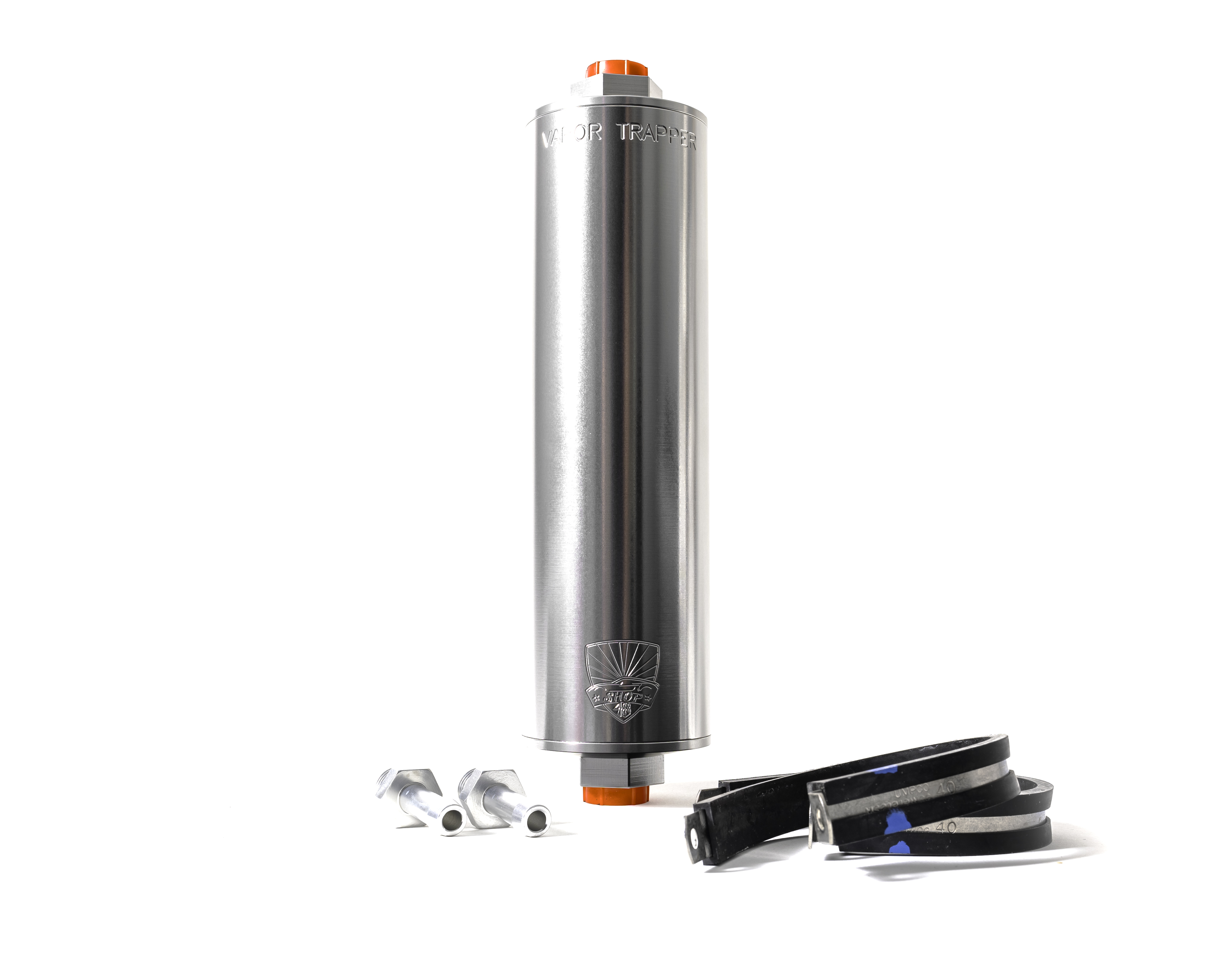 VAPOR TRAPPER — VAPOR TRAPPER Basic Install Package 8in Silver w/Dell Clamps