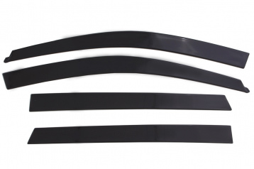 Auto Ventshade Low-Profile Deflectors 894049 Side Window Visors, Deflectors, Front and Rear, Acrylic, Smoke, Chevy, GMC, Set of 4
