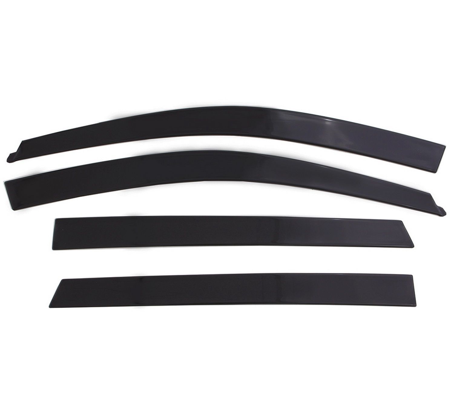 Auto Ventshade Low-Profile Deflectors 894057 Side Window Visors, Deflectors, Front and Rear, Acrylic, Smoke, Ford, Set of 4
