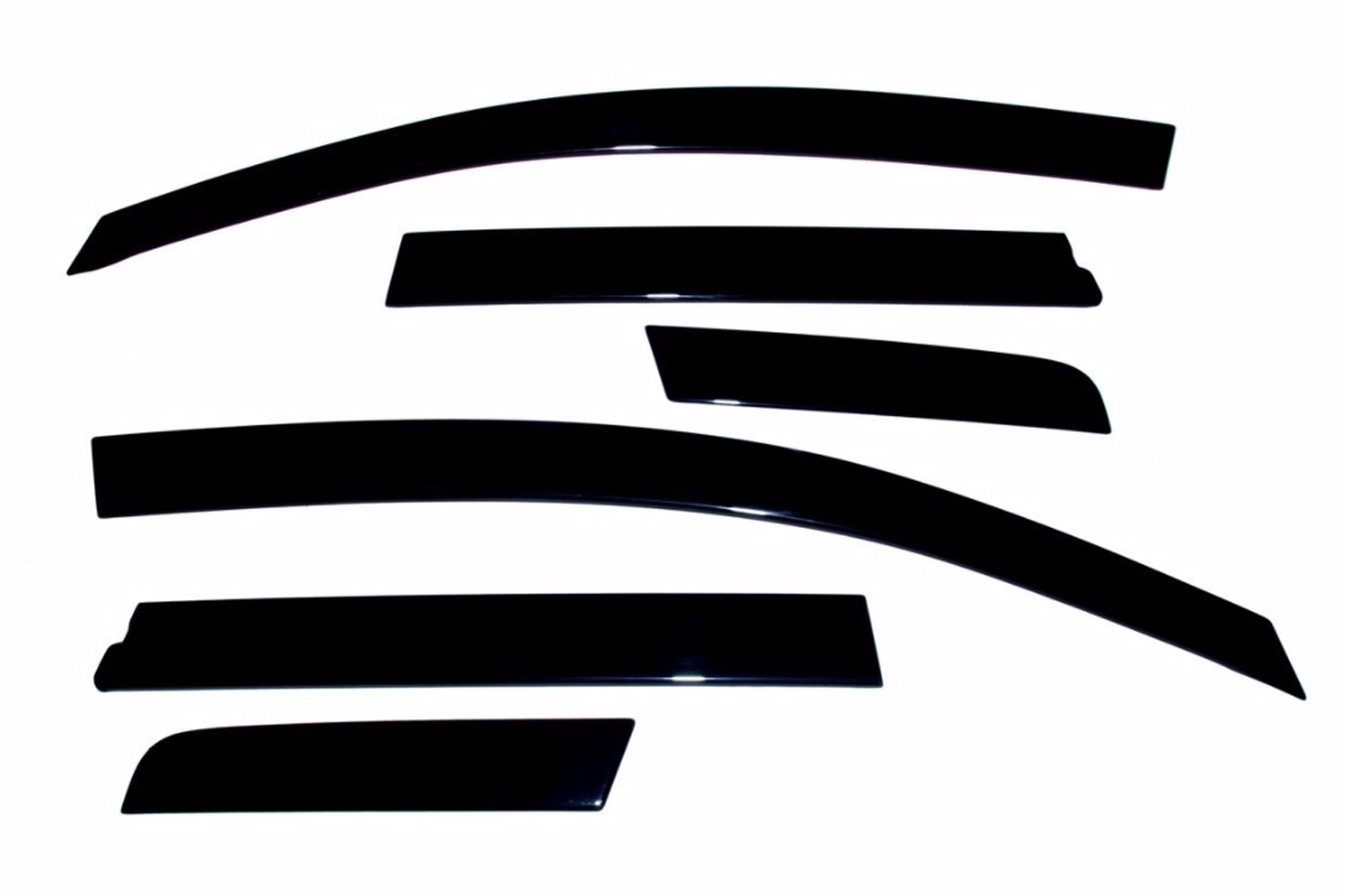 Auto Ventshade Low-Profile Deflectors 896081 Side Window Visors, Deflectors, Front and Rear, Acrylic, Smoke, Chevy, Set of 6