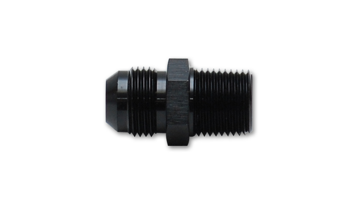 Vibrant Performance 10179 Fitting, Adapter, Straight, 20 AN Male to 1 in NPT Male, Aluminum, Black Anodized, Each