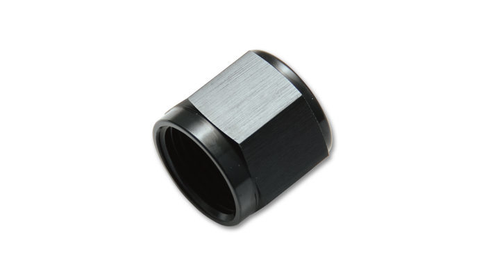 Vibrant Performance 10750 Fitting, Tube Nut, 3 AN, 3/16 in Tube, Aluminum, Black Anodized, Each