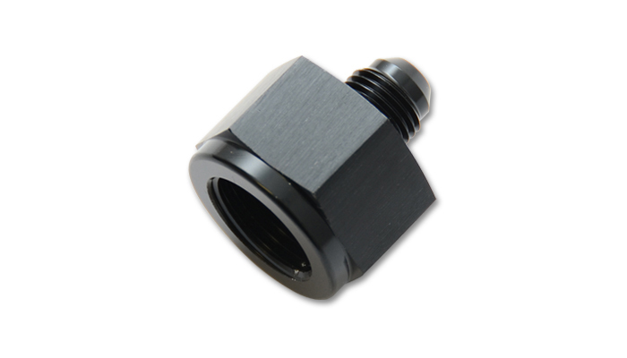 Vibrant Performance 10836 Fitting, Adapter, 12 AN Female to 8 AN Male, Aluminum, Black Anodized, Each