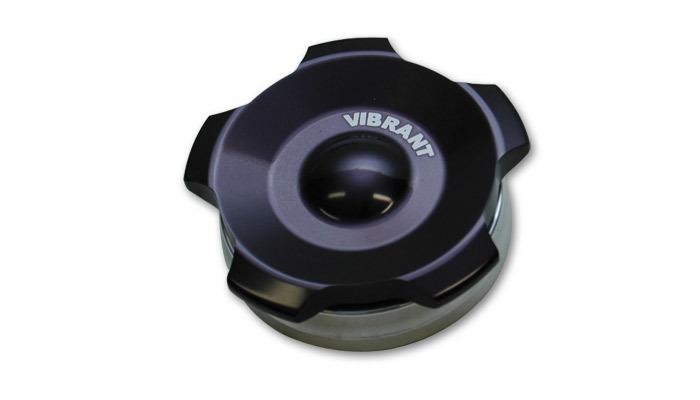 Vibrant Performance 11291 Bung and Cap Kit, 2.000 in OD, Weld-On, Aluminum Bung, Aluminum Threaded Cap, Black Anodized, Kit