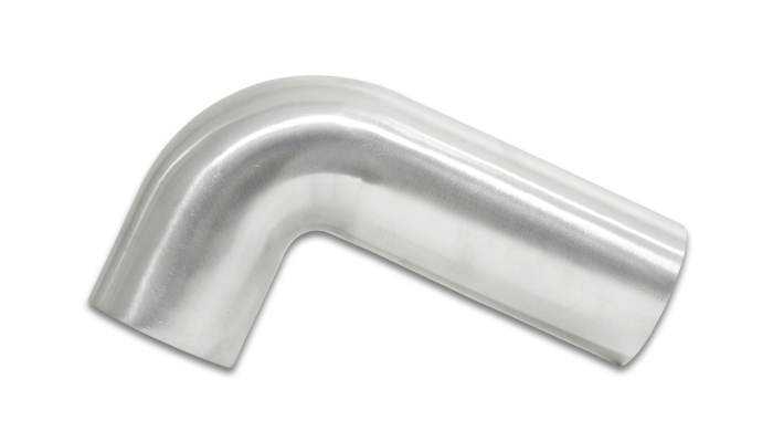 Vibrant Performance 12180 Aluminum Tube Bend, 90 Degree, Mandrel, 2-1/2 in Diameter, 1-3/4 in Radius, 5 in Legs, Aluminum, Polished, Each