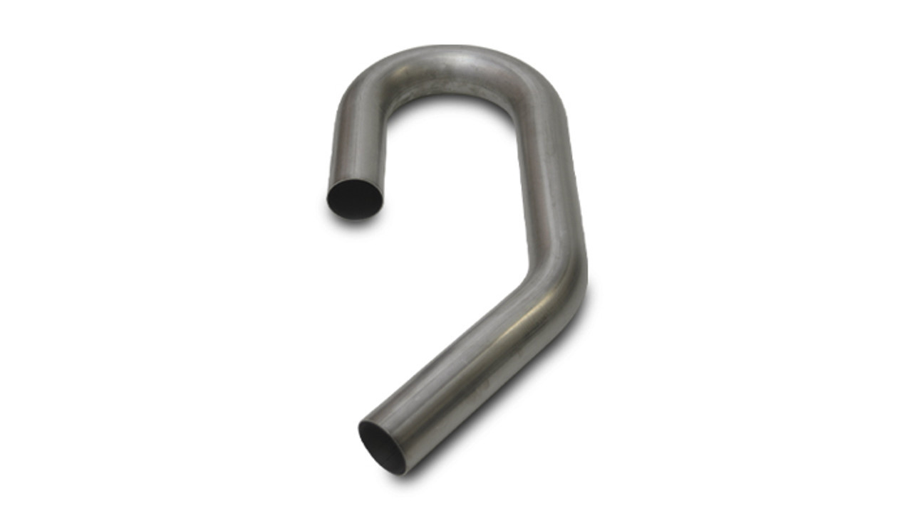 Exhaust Bend - U/J - 180 / 45 Degree - Mandrel - 2 in Diameter - 4 in Radius - 4 x 9 x 12 in Legs - 16 Gauge - Steel - Aluminized - Each