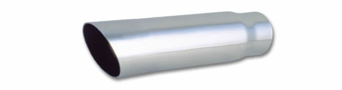 Vibrant Performance 1559 - 3in Round Stainless Stee l Tip Single Wall Angle