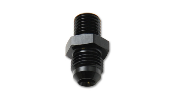 Vibrant Performance 16610 Fitting, Adapter, Straight, 4 AN Male to 16 mm x 1.500 Inverted Flare Male, Aluminum, Black Anodized, Each