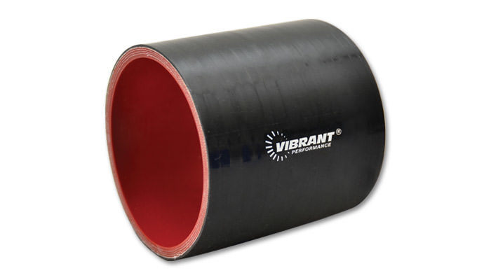 Vibrant Performance 2702 Tubing Coupler, Straight, 1-1/2 in ID, 3 in Long, Silicone, Black, Each