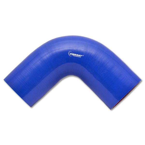 Vibrant Performance 2740B Tubing Elbow, 90 Degree, 2 in ID, 4 x 4 in Legs, Silicone, Blue, Each