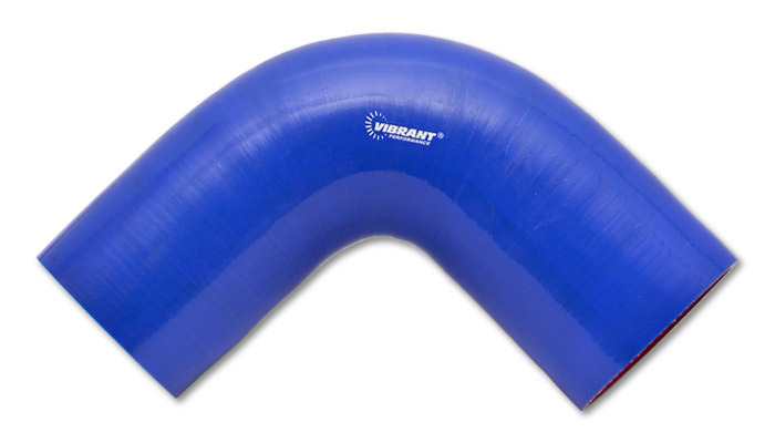 Vibrant Performance 2742B Tubing Elbow, 90 Degree, 2-1/2 in ID, 4 x 4 in Legs, Silicone, Blue, Each