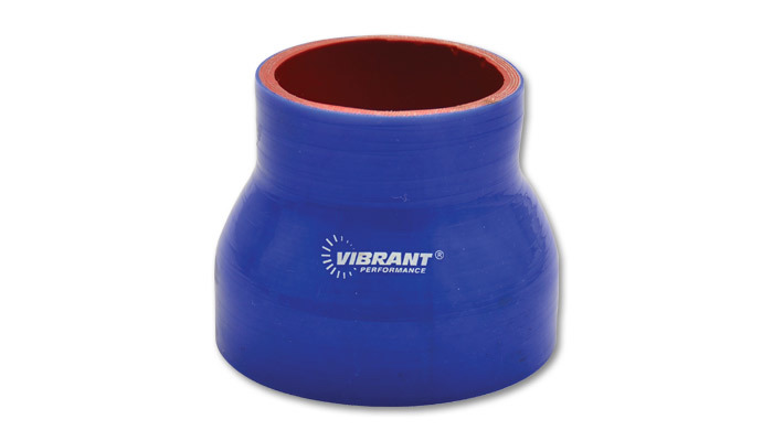 Vibrant Performance 2779B Tubing Coupler, Straight, Reducer, 2 in to 3 in ID, 3 in Long, Silicone, Blue, Each