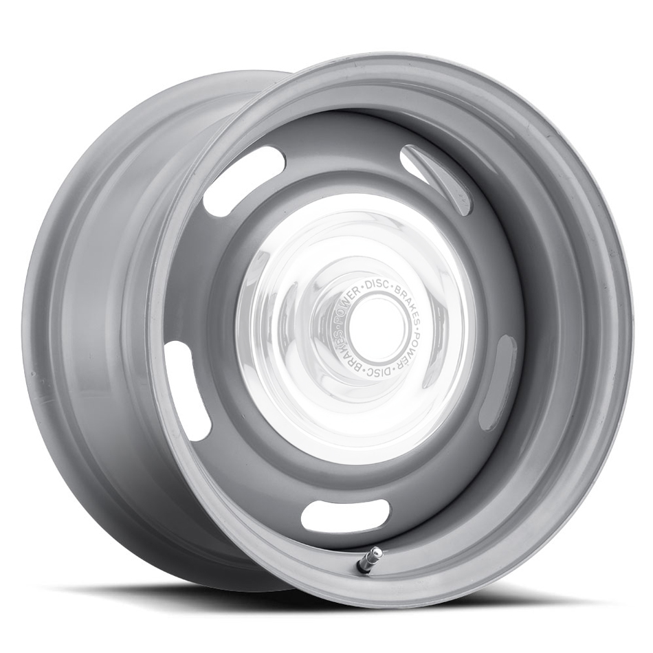 Vision Wheel 55-5461 Wheel, Rally Silver, 15 x 4 in, 2.500 in Backspace, 5 x 4.75 in Bolt Pattern, Steel, Silver Paint, Each