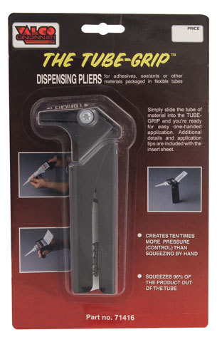 Valco 71416 Sealer Dispenser, Tube Grip, 2 in Wide, Steel, Black Paint, Each