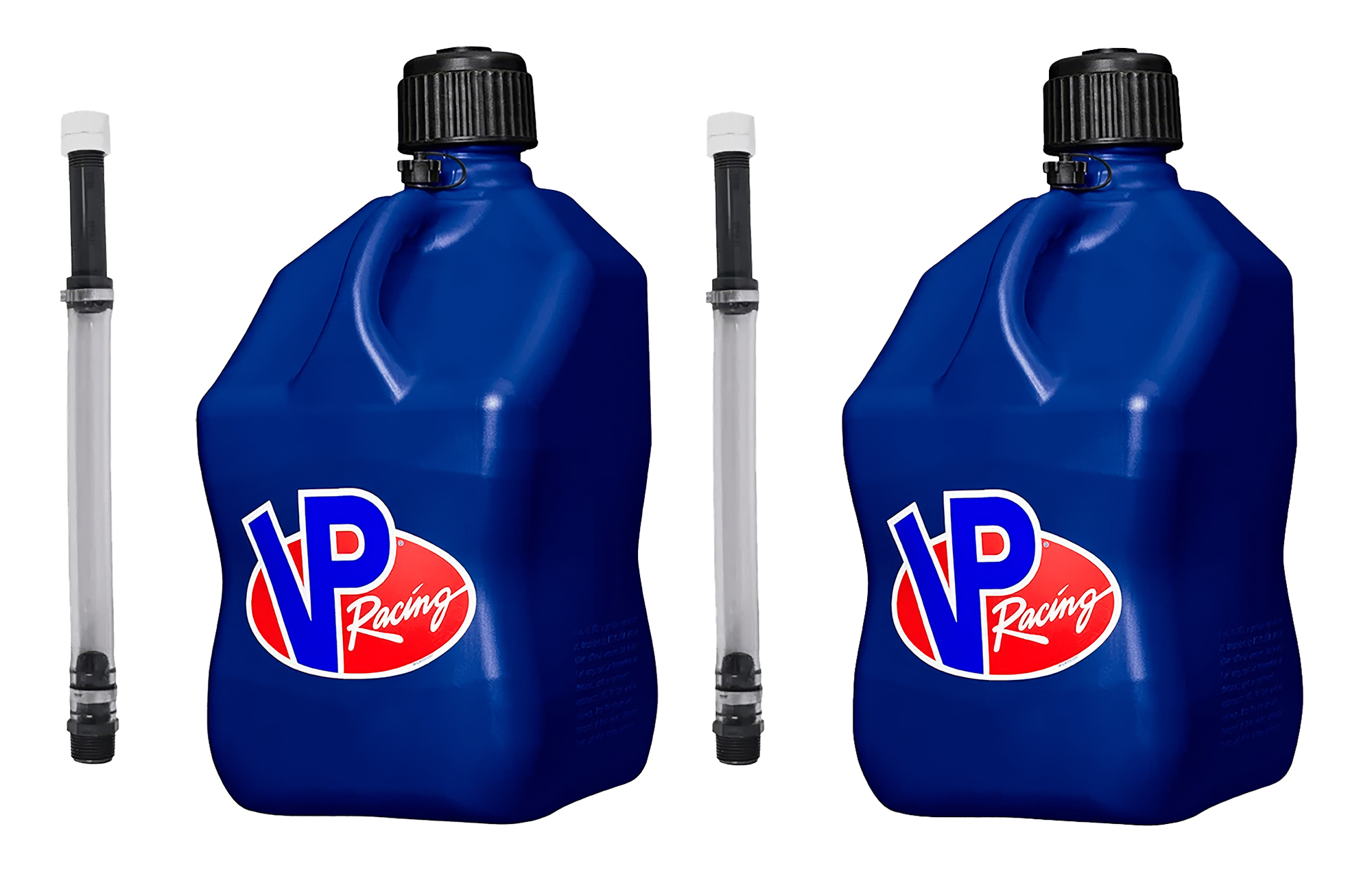 Utility Jug 5.5 Gal Blue Square w/Hose (2 Pack)