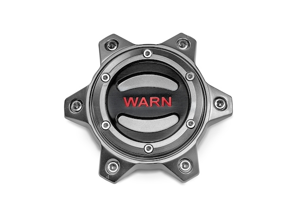 Warn 104484 Wheel Center Cap, Red Logo, Gray Powder Coat, Warn Epic Wheels, Each