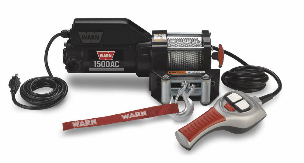 120V AC Electric Winch 1500lb Wire Rope