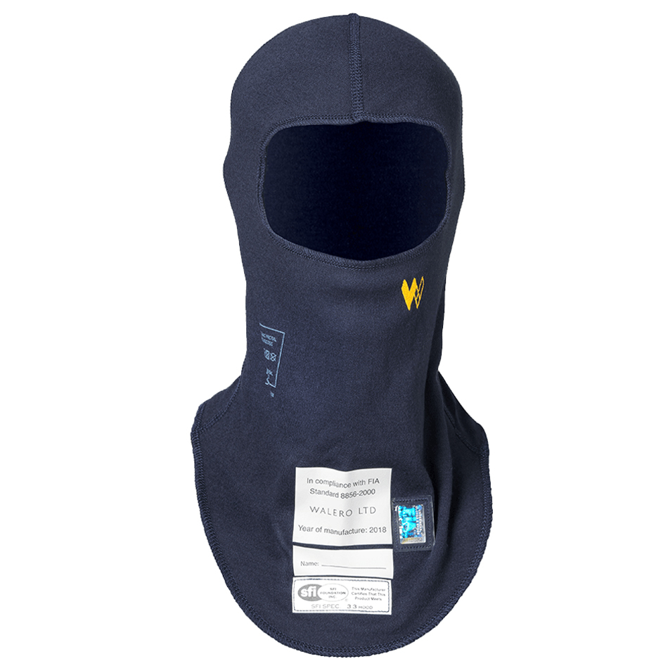 Walero 400021PTL Head Sock, Single Eyeport, SFI 3.3, FIA Approved, Protal, Blue, Large, Each