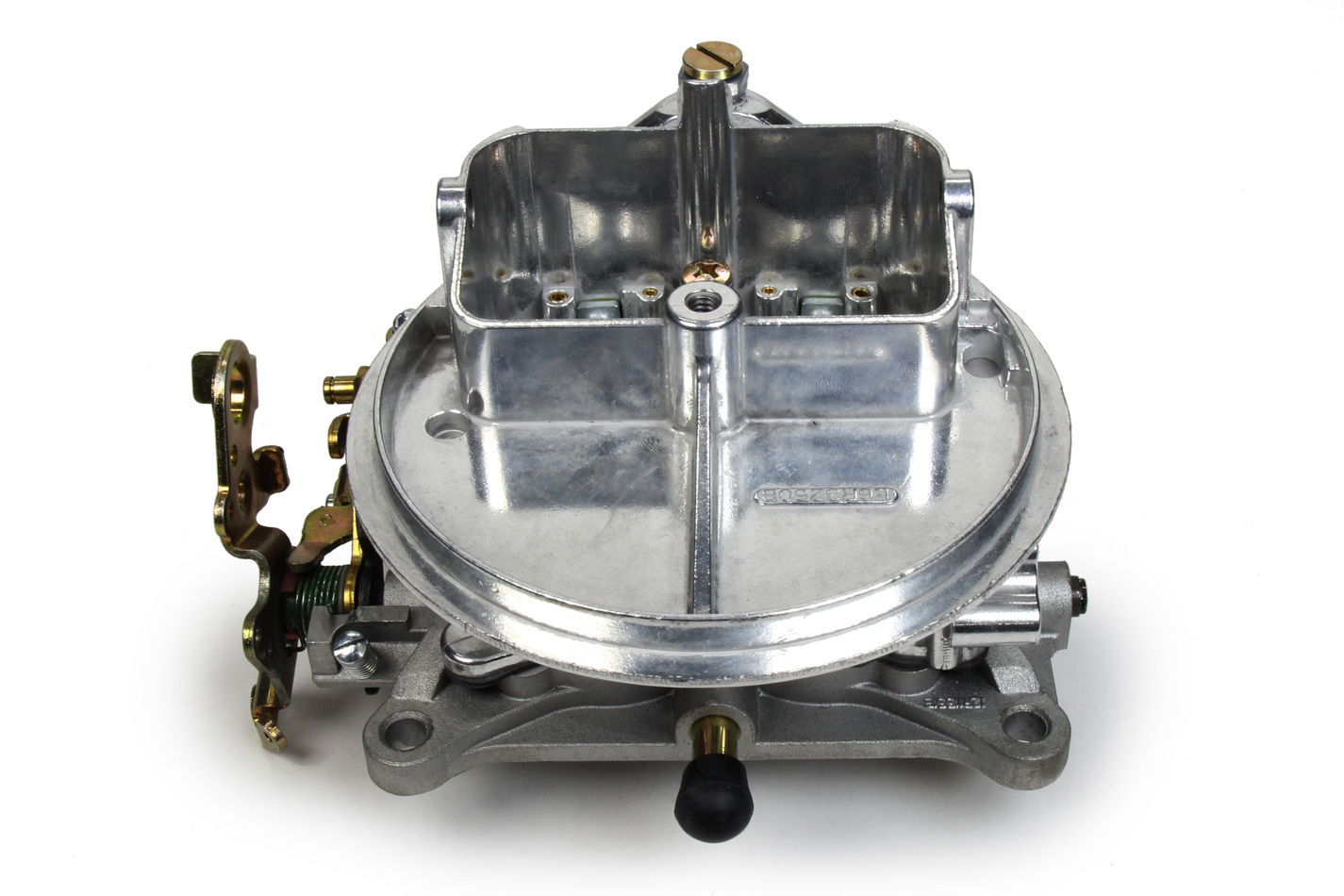Willys Carb 44120A Carburetor, Circle Track, 2-Barrel, 500 CFM, Holley Flange, No Choke, Single Inlet, Chromate, Each
