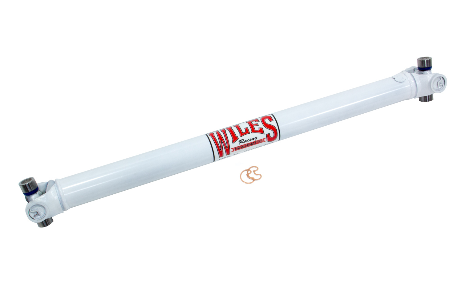 Wiles Driveshaft S283305 Drive Shaft, 30.500 in Long, 2 in OD, 1310 U-Joints, Steel, White Paint, Universal, Each