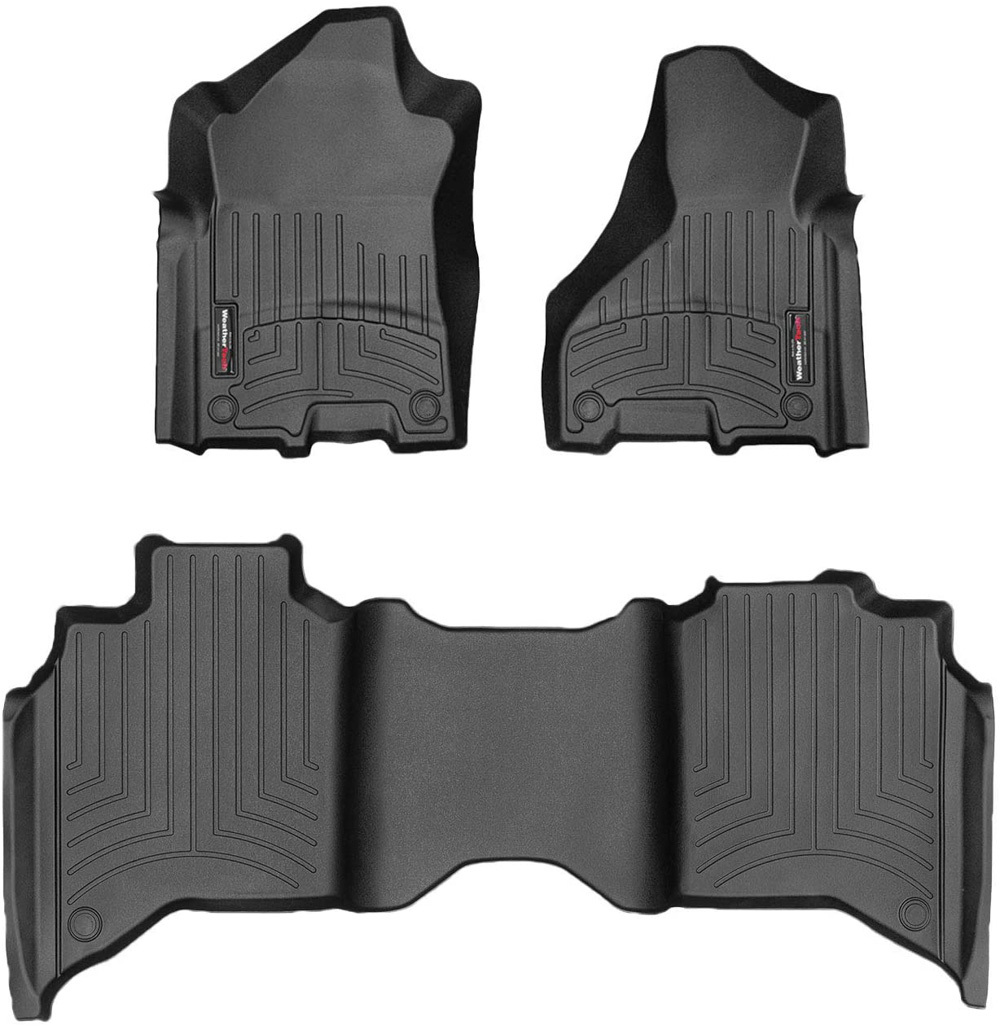 WeatherTech 2019+ RAM 2500/3500 Crew Cab/Mega Cab Front And Rear FloorLiner - Black (1x wet4415451, 1x wet4415452) thumbnail 5