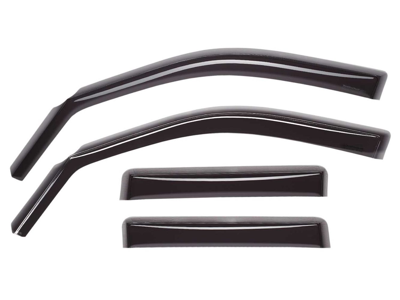 WeatherTech 08+ Chrysler Town & Country Front and Rear Side Window Deflectors - Dark Smoke thumbnail 7
