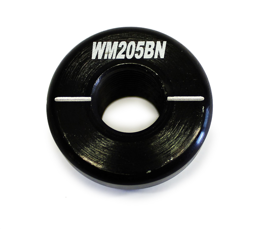 Pinion Nut - 3/4-16 in Thread - Steel - Black Oxide - Back - Wehrs Climbing Panhard Bar Mounts - Each