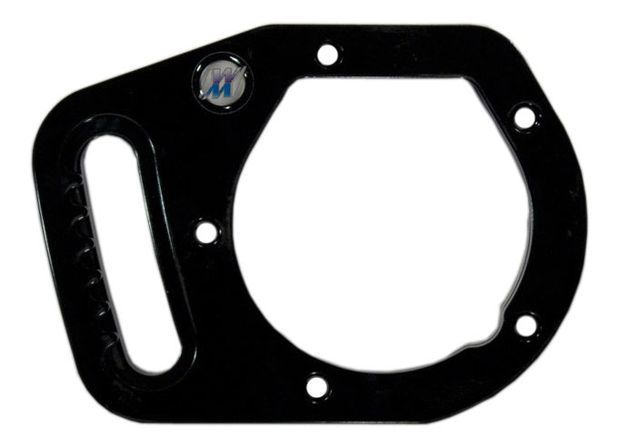 Wehrs Machine WM230 Panhard Bar Bracket, Pinion Mount, Bolt-On, 8 position, Aluminum, Black Anodized, Ford 9 in, Each