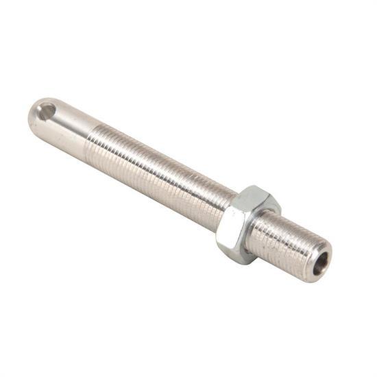 Wehrs Machine WM259NF Hood Pin, 1/2 in OD x 4 in Long, Hardware Included, Aluminum, Clear Anodized, Each