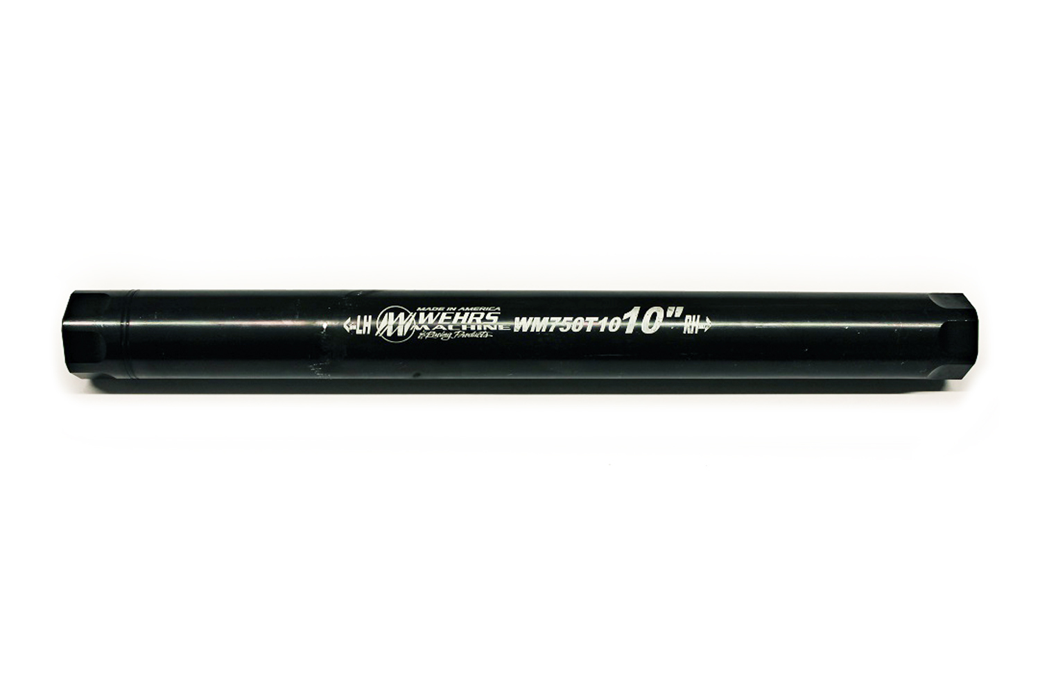 Wehrs Machine WM750T10 - Suspension Tube, 1 in OD, 10 in Long, 3/4-16 in Female Threads, Steel, Black Oxide, Each