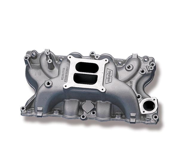 Weiand 8012 Intake Manifold, Stealth, Square Bore, Dual Plane, Aluminum, Natural, Big Block Ford, Each