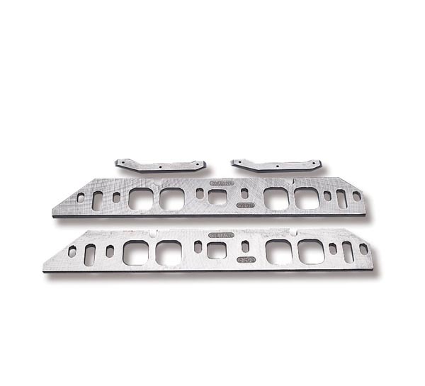 Weiand 8206 Intake Manifold Spacer, Aluminum, Oval Port, Tall Deck, Big Block Chevy, Kit