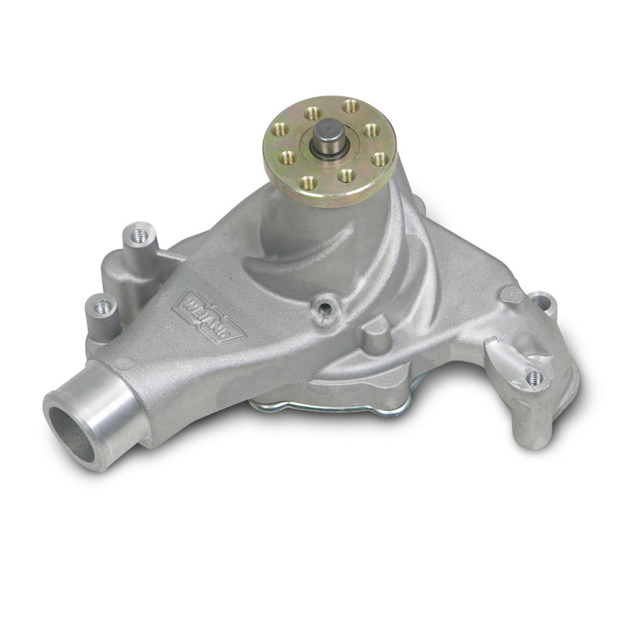 Weiand 9240 Water Pump, Mechanical, Action Plus, 5/8 in Pilot, Long Design, Aluminum, Natural, Small Block Chevy, Each