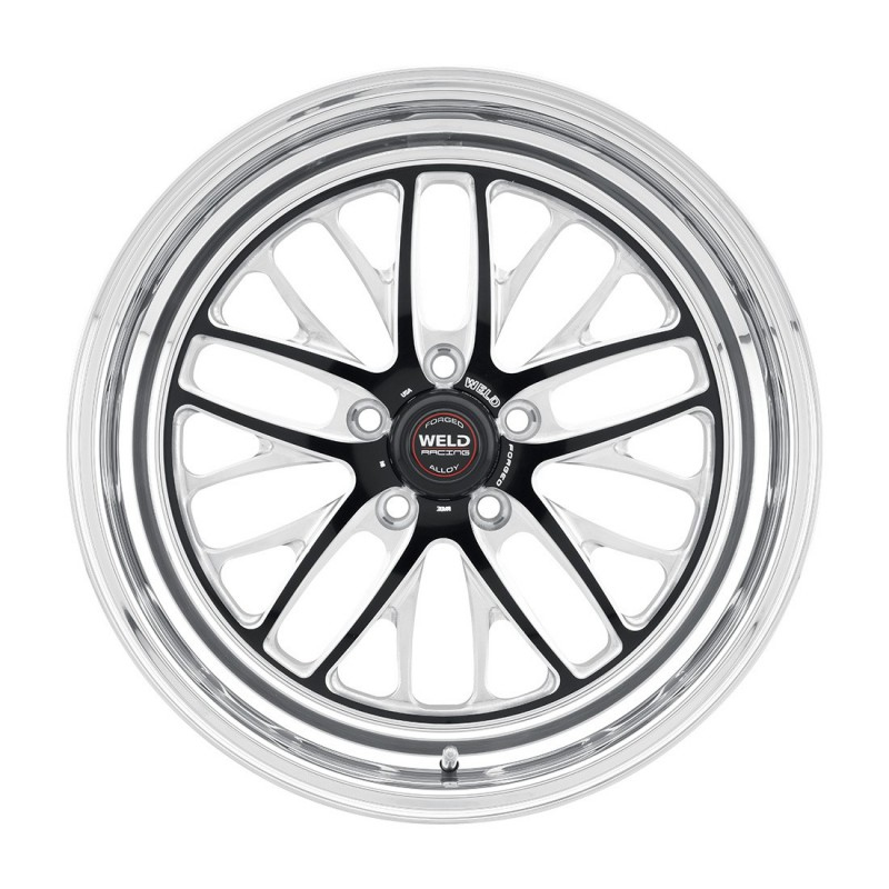Weld Wheels 82HB7050B22A Wheel, S82, 17 x 5 in, 2.200 in Backspace, 5 x 4.75 in Bolt Pattern, High Pad, Aluminum, Black Anodized / Polished, Each