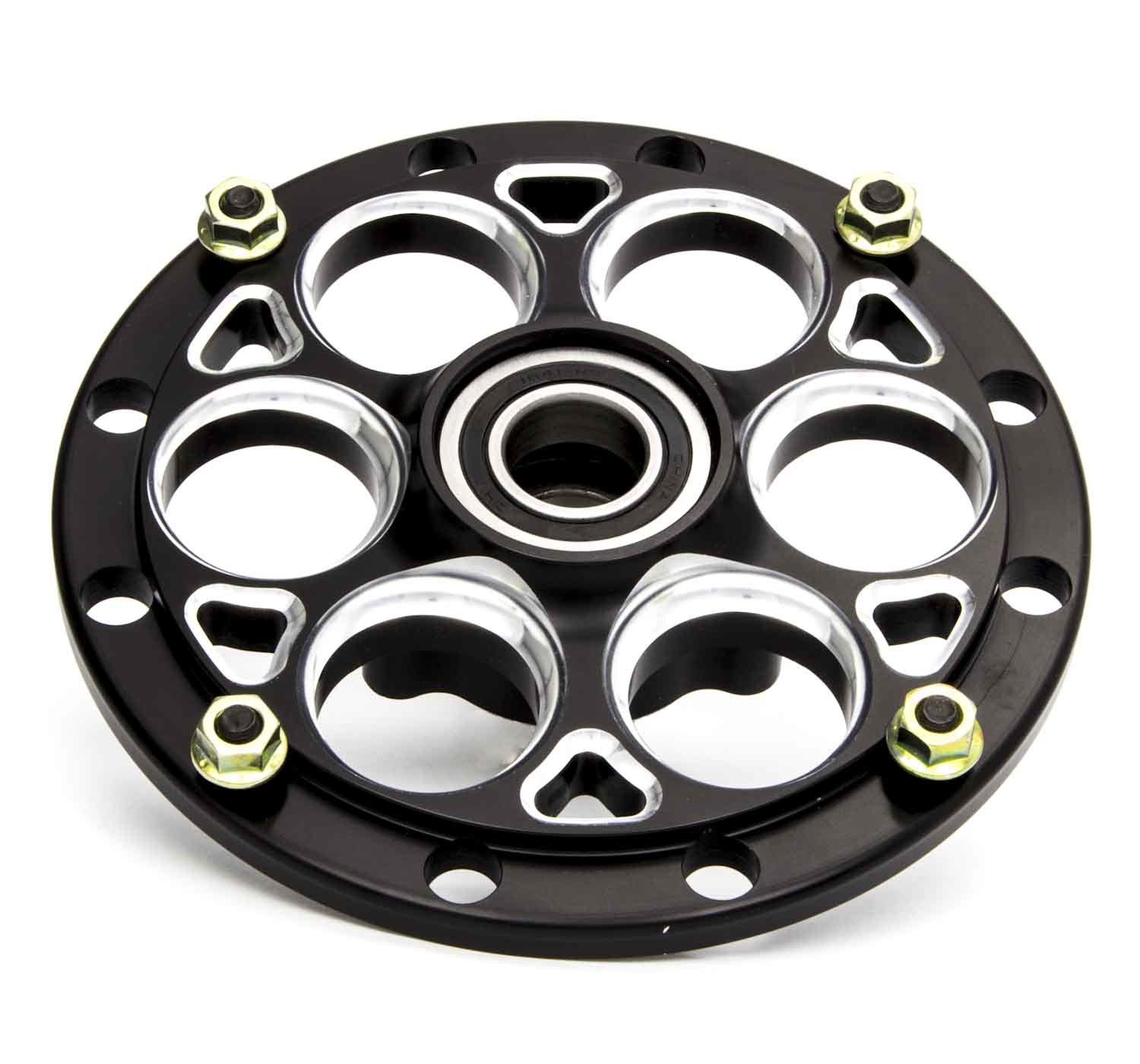Weld Wheels C8082B-A Wheel Hub, Front, Magnum, 10 in Full Center, 3-Lug Rotor Mount, Aluminum, Black Anodized, 1 in Spindle, Each