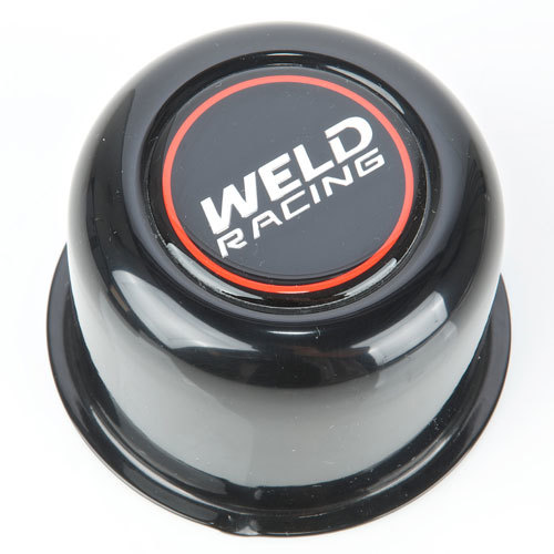 Weld Wheels P605-5073B Wheel Center Cap, 3.160 in OD, Push Through, Aluminum, Black Anodized, Each
