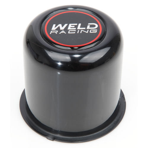 Weld Wheels P605-5083B Wheel Center Cap, 3.125 in OD, Push Through, Aluminum, Black Polished, Each