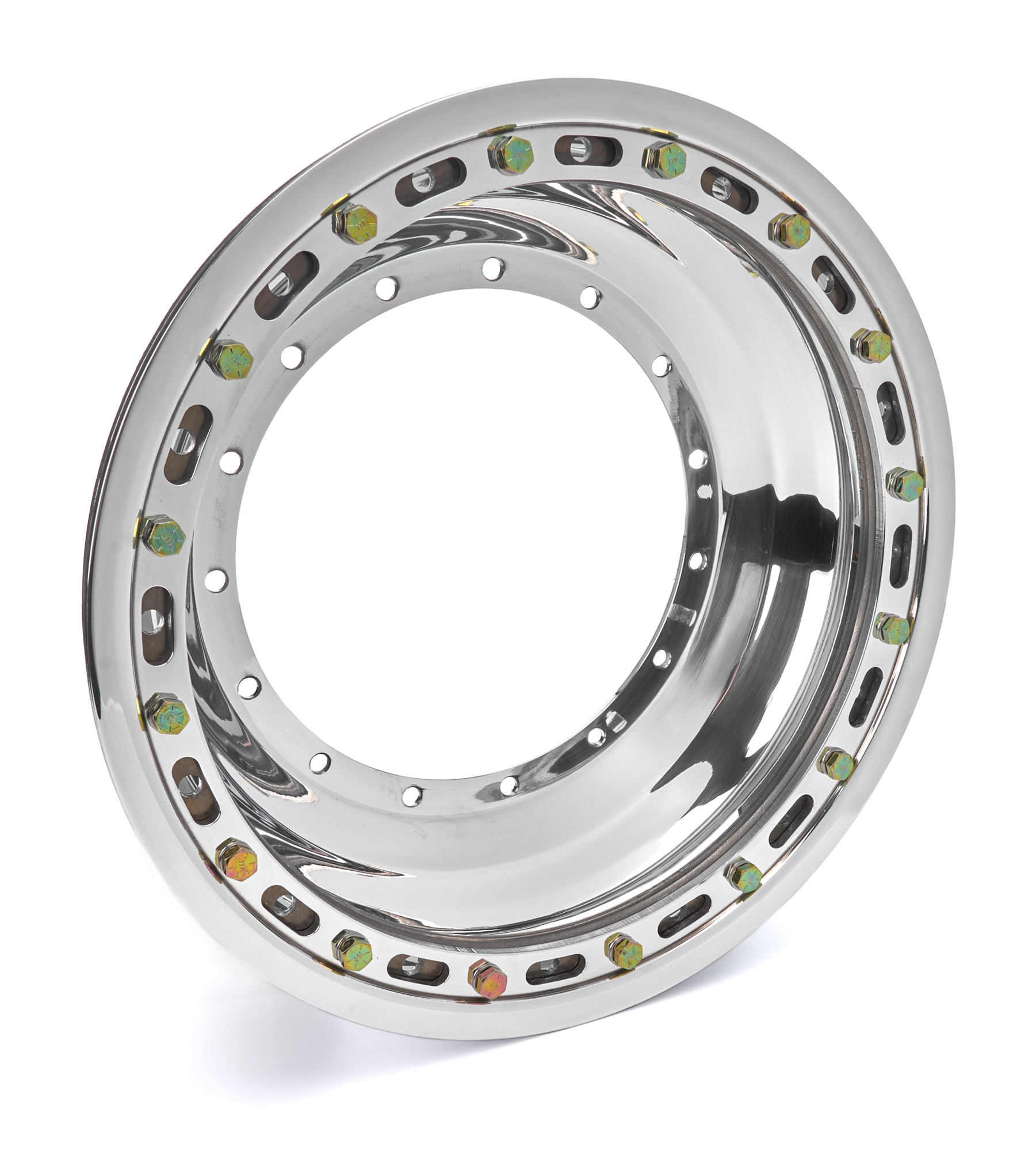 Wheel Shell - Outer - 15 x 3.63 in - 3 in Offset - Beadlock - Aluminum - Polished - Each